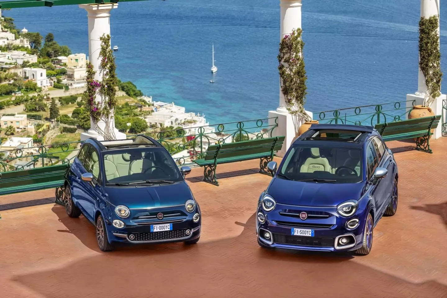 Fiat 500 kaj 500X Yachting