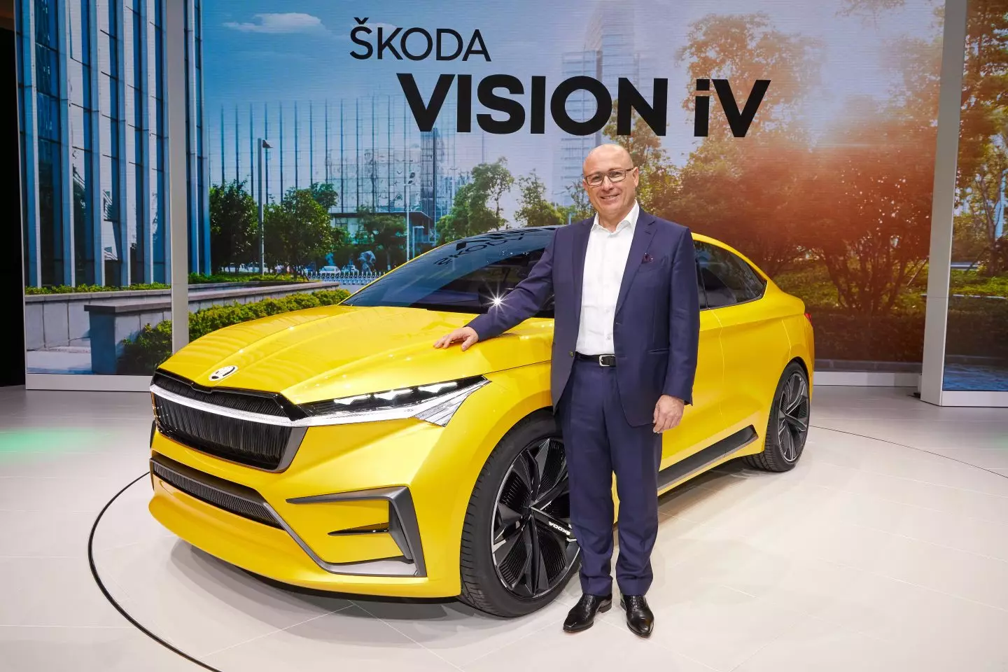 Skoda Vision iV with Bernhard Maier, CEO of Skoda