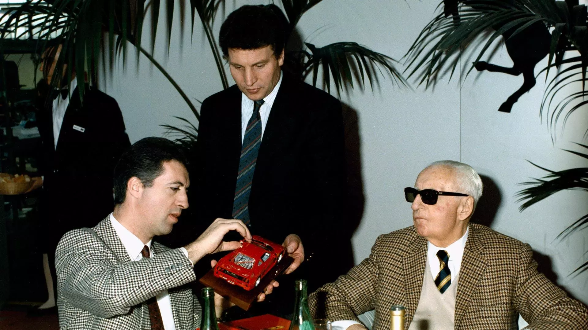 Enzo Ferrari na Piero Ferrari