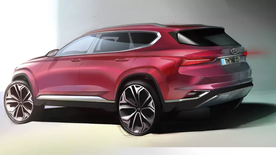 Тызер hyundai santa fe 2018