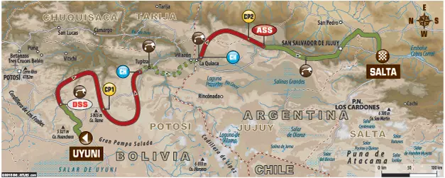 dakar 7th stage map