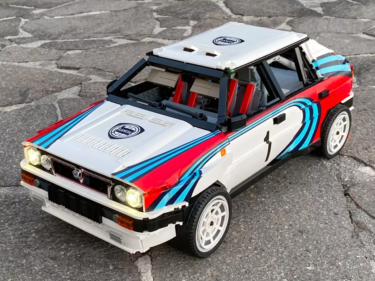 Kold start. Denne Lancia Delta Integrale i Lego skal ske 11947_1