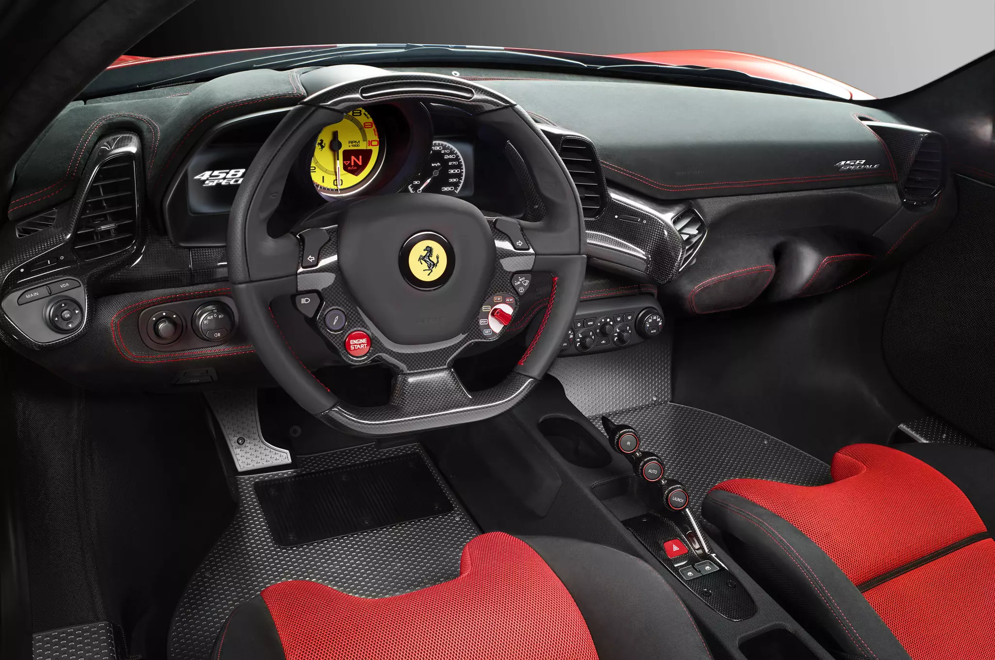Інтэр'ер Ferrari 458 Speciale