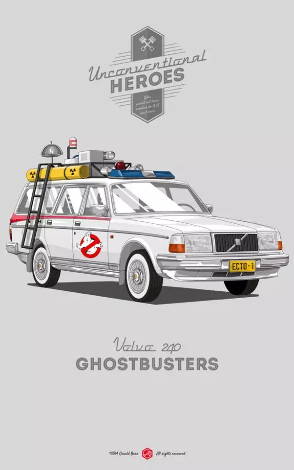 IVolvo 240 Ghostbusters