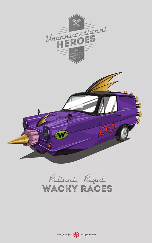 Reliant Regal, Gara Wacky