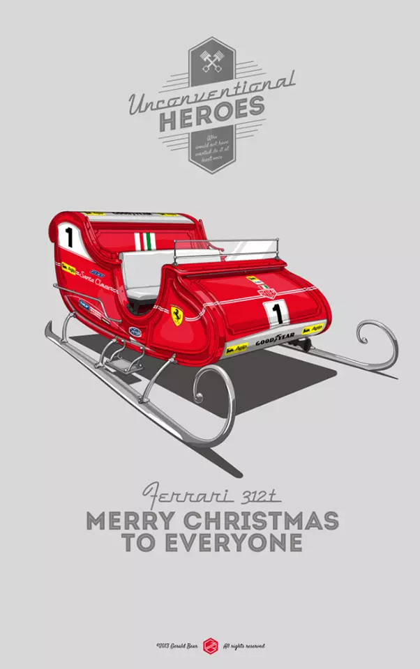 I-Ferrari 312T, i-Santa's Sleigh