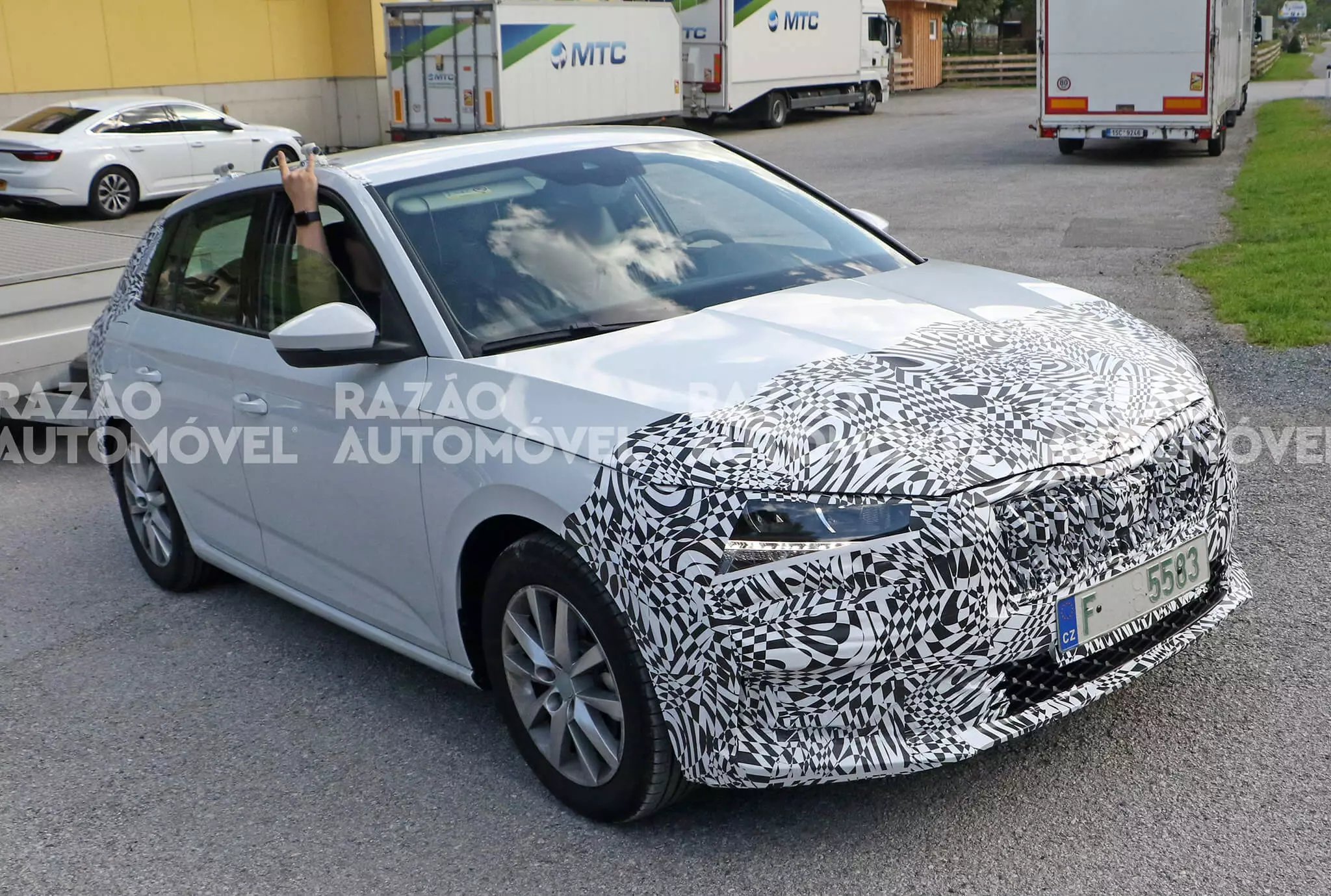 Skoda Scala spy photos