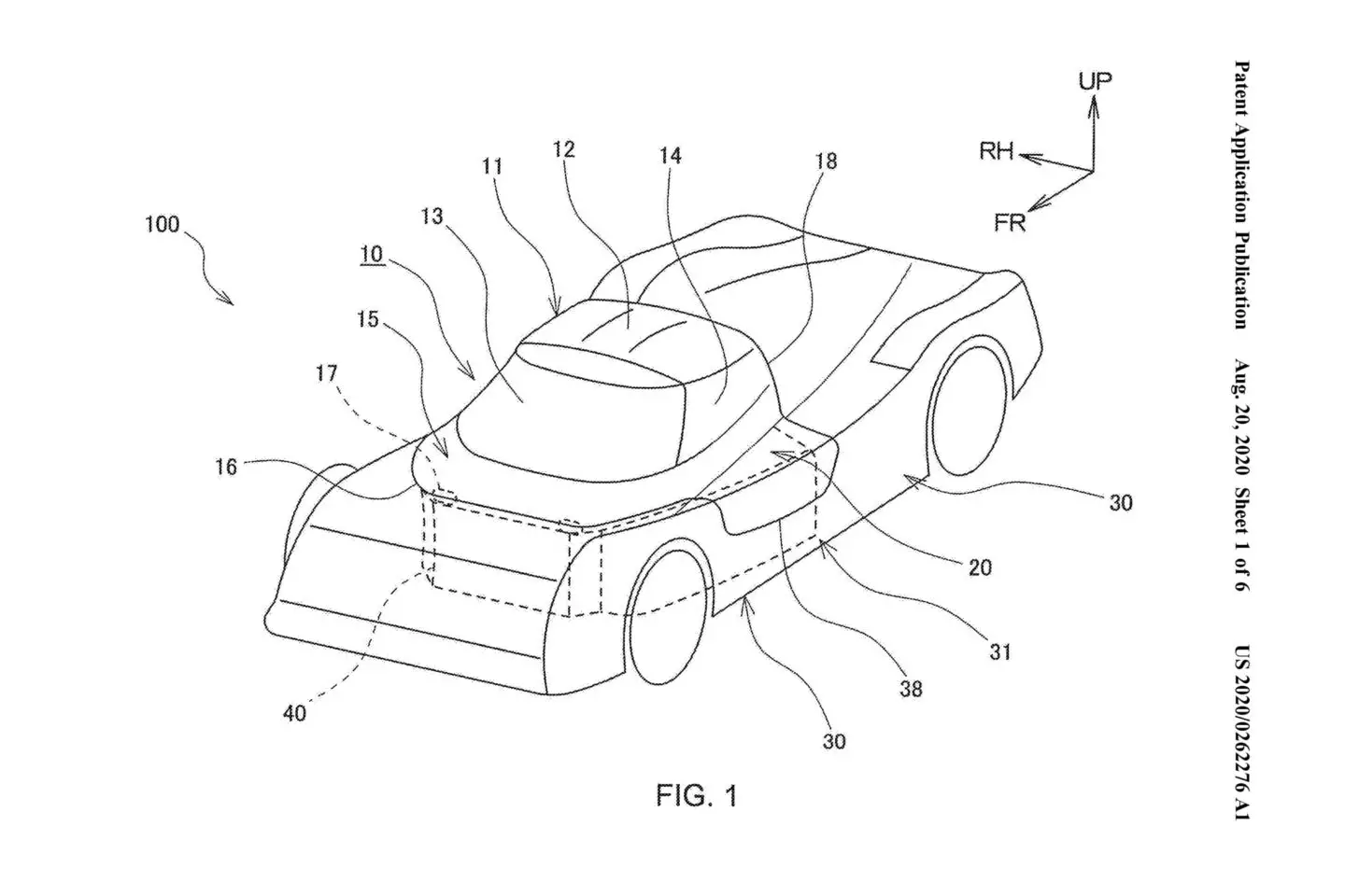 Patent canopi Toyota