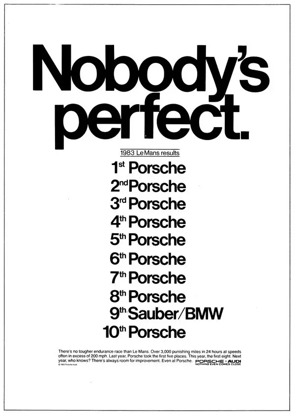 Porsche Reklamado