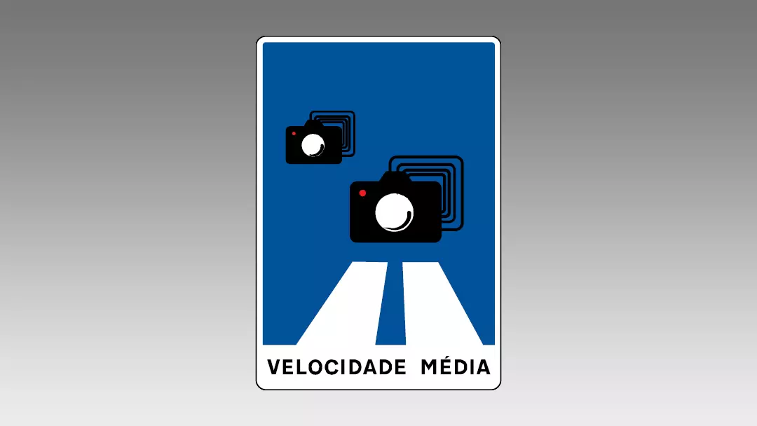 Señal H42: aviso de presencia de cámara de velocidad media