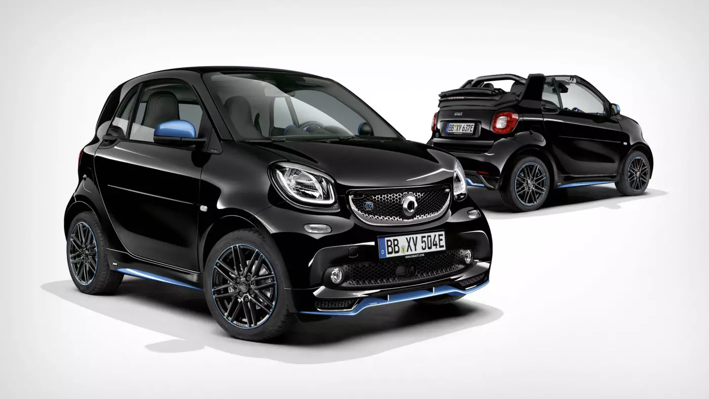 Smart EQ likhatiso tse peli tsa nightsky le Smart EQ likhatiso tse peli tsa Cabrio nightsky