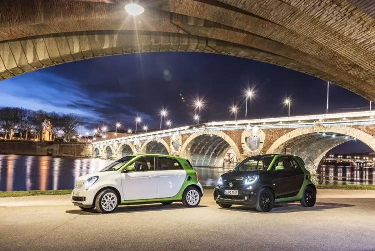 Električni pogon Smart Fortwo 2017 in električni pogon Smart Forfour 2017