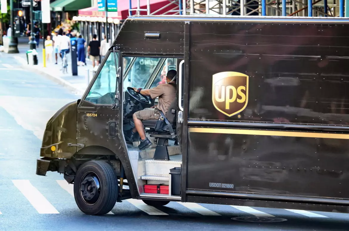 UPS kravas automašīna