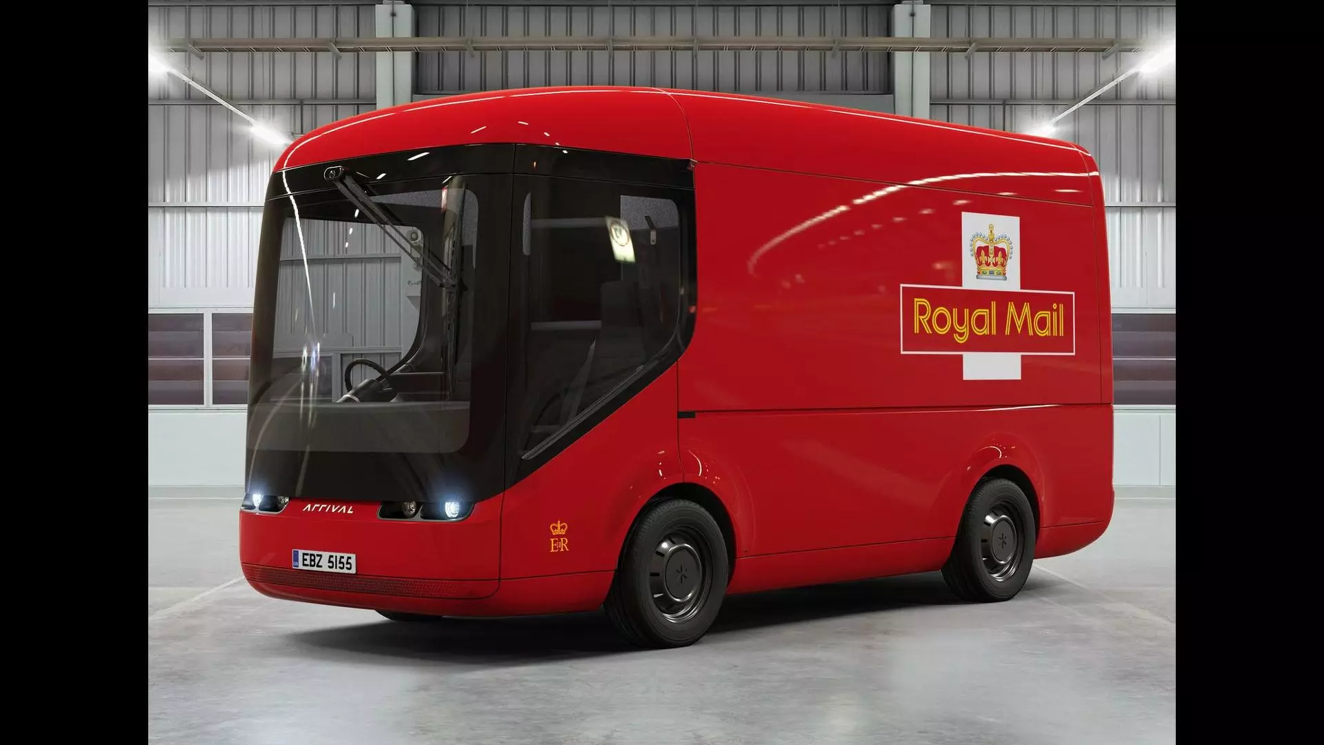 Ankomst Royal Mail elektrisk lastbil