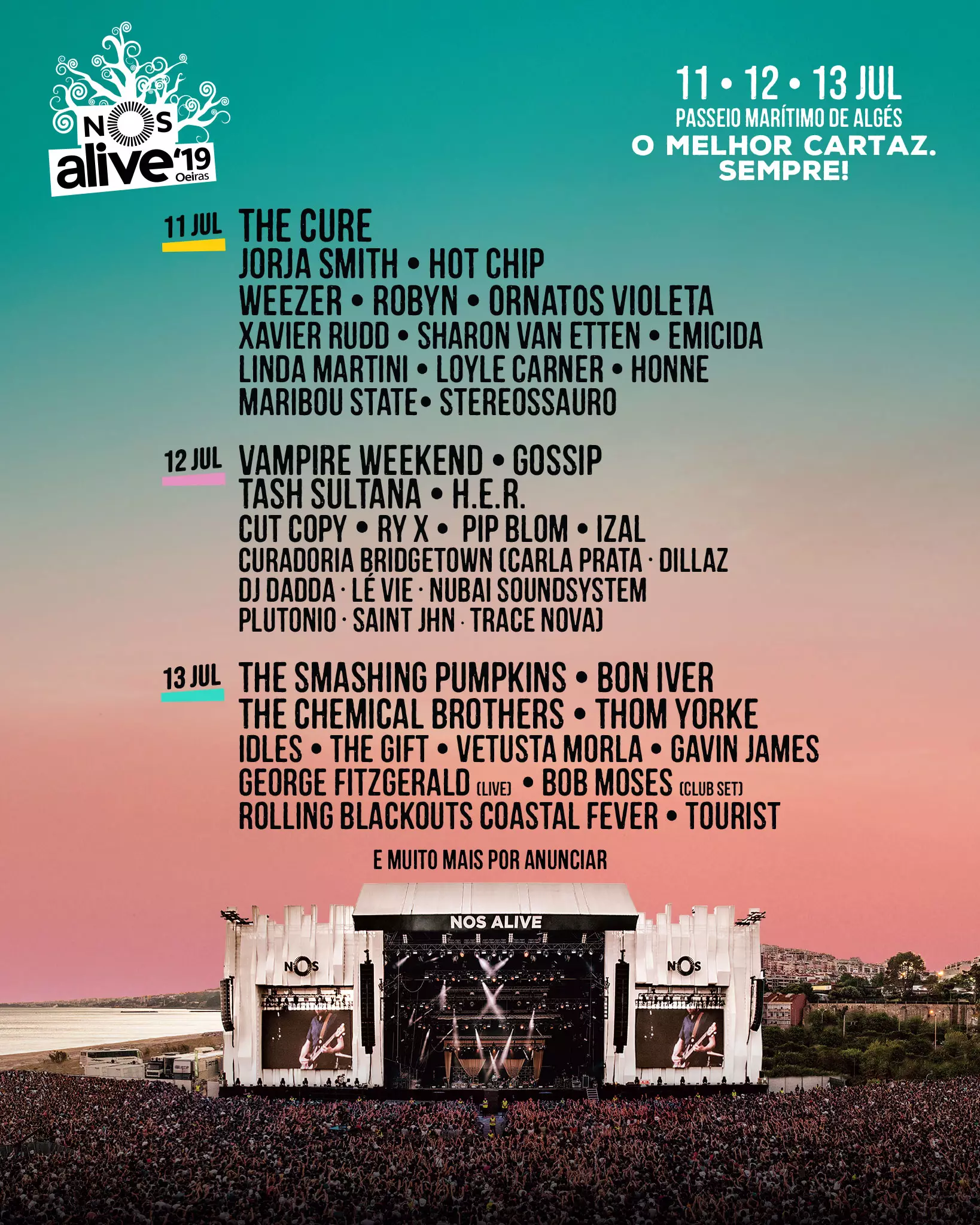 Cartel de NOS Alive 2019