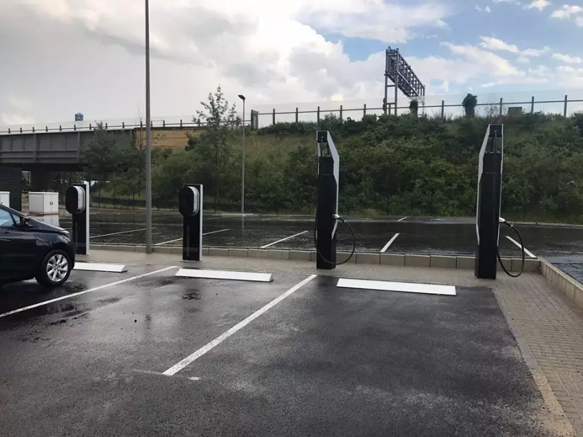 Porsche charging station