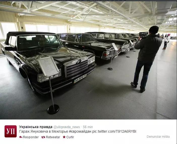 A colección de coches do presidente de Ucraína