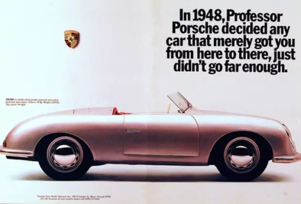 vintage Porsche 7 ବିଜ୍ isement ାପନ |