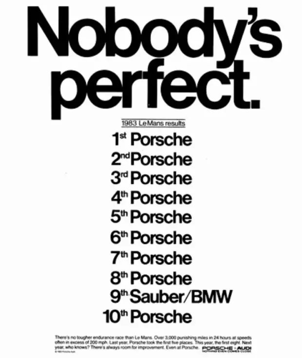 iklan Porsche vintage 2