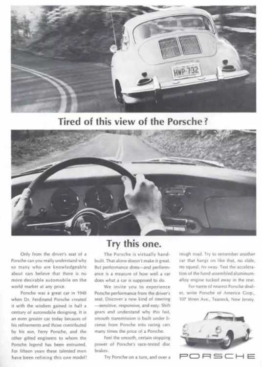 17-il reklam Porsche vintage