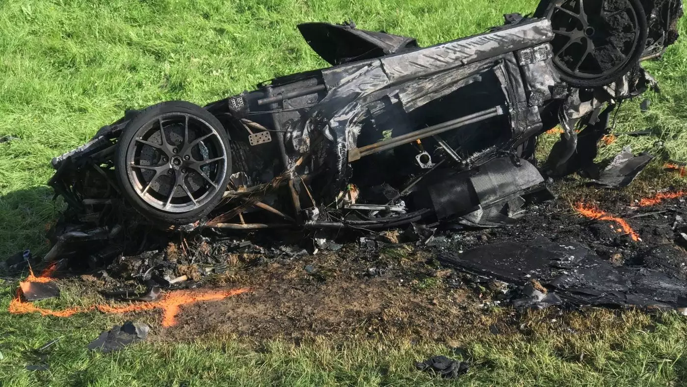 Rimac Concept_One burned after accident with Richard Hammond