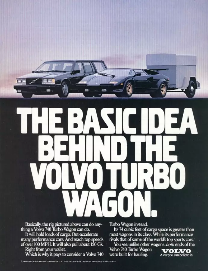 Реклама Volvo Turbo Wagon