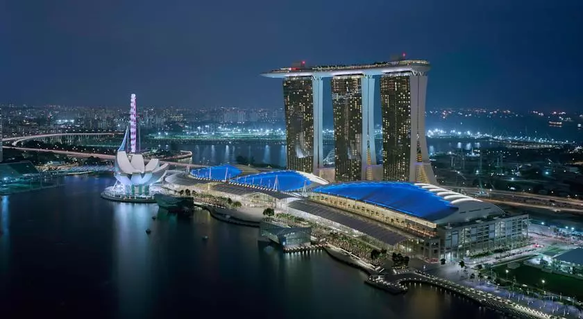 Hotelo Marina Bay Singapuro