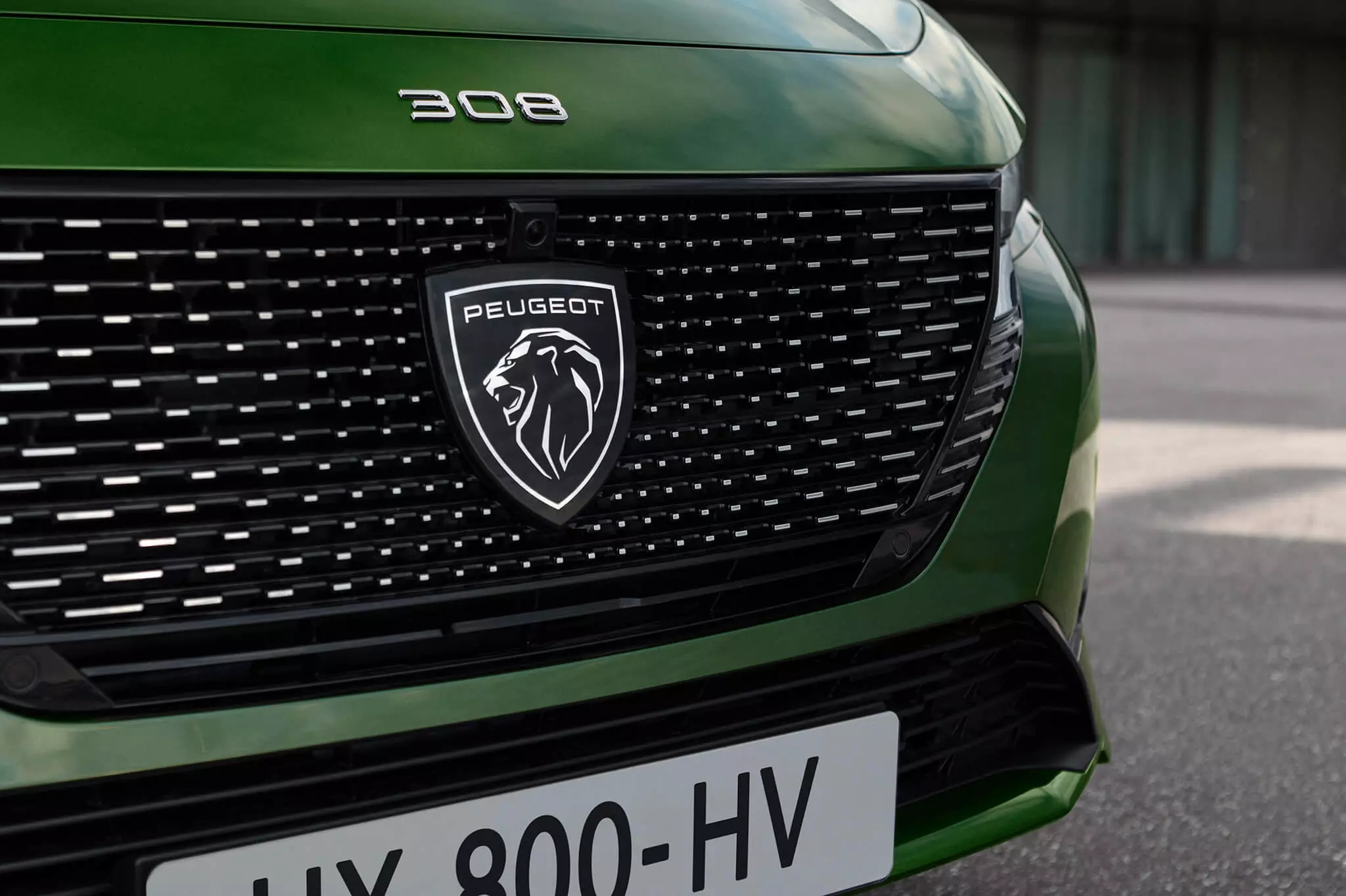 Grille met nieuw Peugeot-symbool