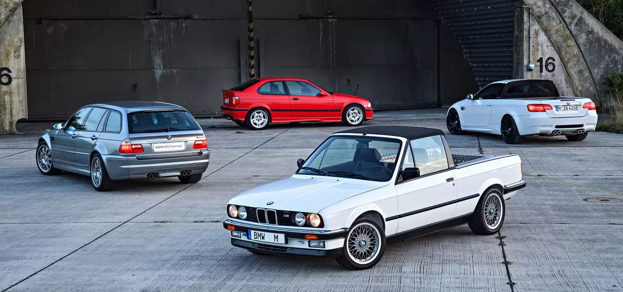 BMW festas 30 jarojn de la M3 rememorante kvar "frenezajn" versiojn
