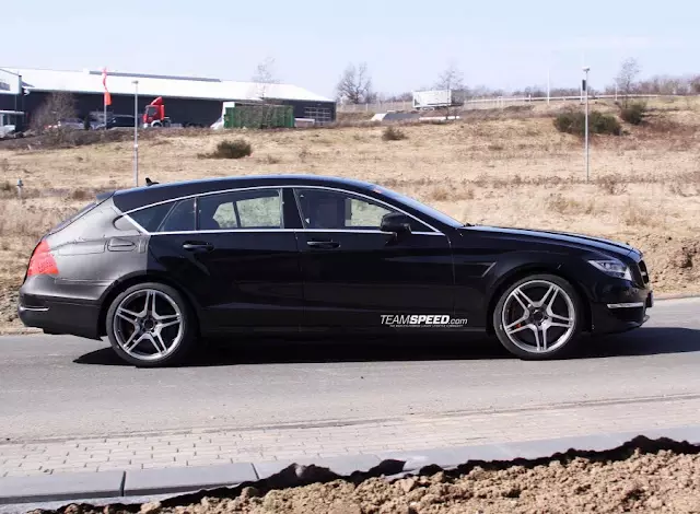 Mercedes CLS 63 AMG Shooting Brake გაურკვეველია და პატარა შენიღბვით 25161_5