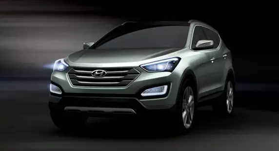 Hyundai Santa Fe: жаңа кроссовердің алғашқы суреттері