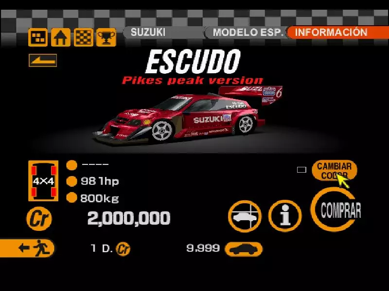 Suzuki Pikes Peak Shield in Gran Turismo 2. Wer überhaupt? 2839_3