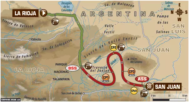 mapa de dakar