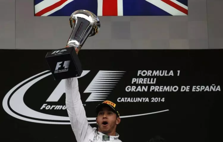 ГАМИЛЬТОН ИСПАНИЯ GP 2014 MERCEDES FORMULA 1 2