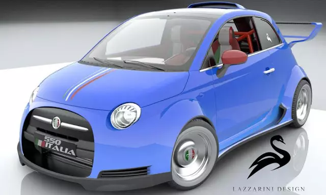 Italienske designere utvikler Fiat 500 med 550 hk 31497_2