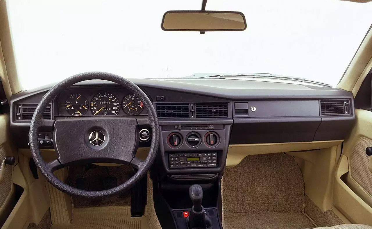 mercedes-benz 190 — interyer