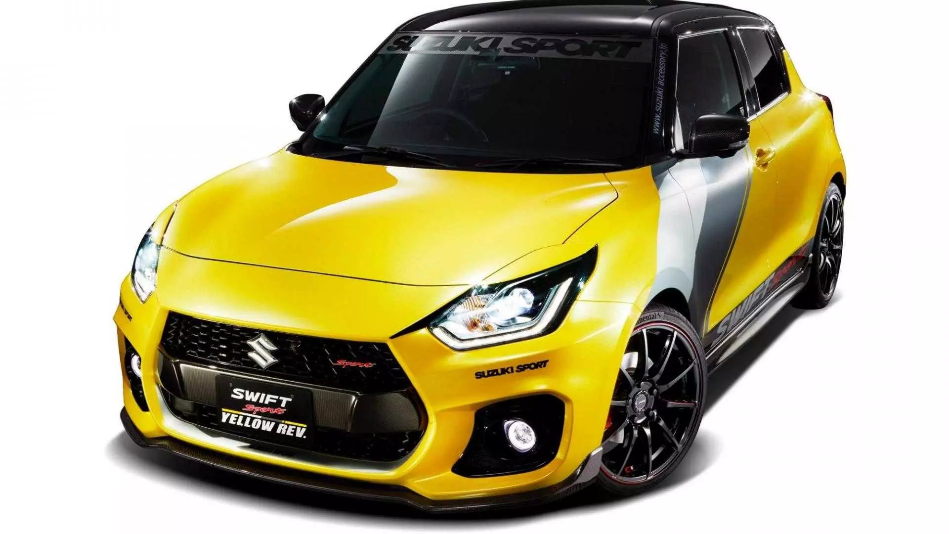 Suzuki Swift Sport ყვითელი Rev