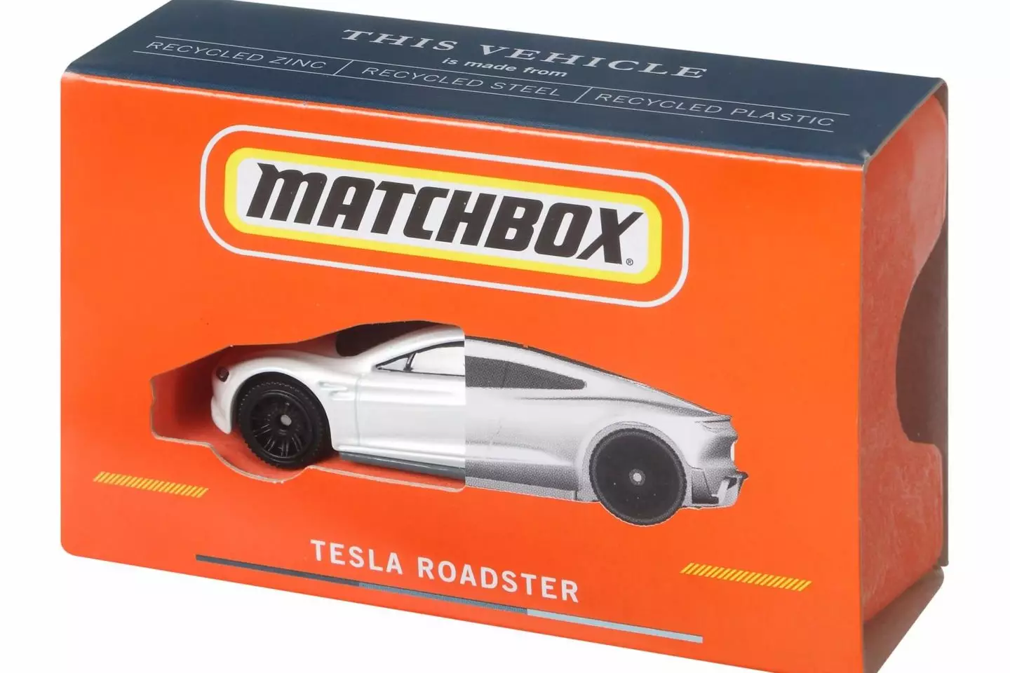 Caja de cerillas Tesla Roadster