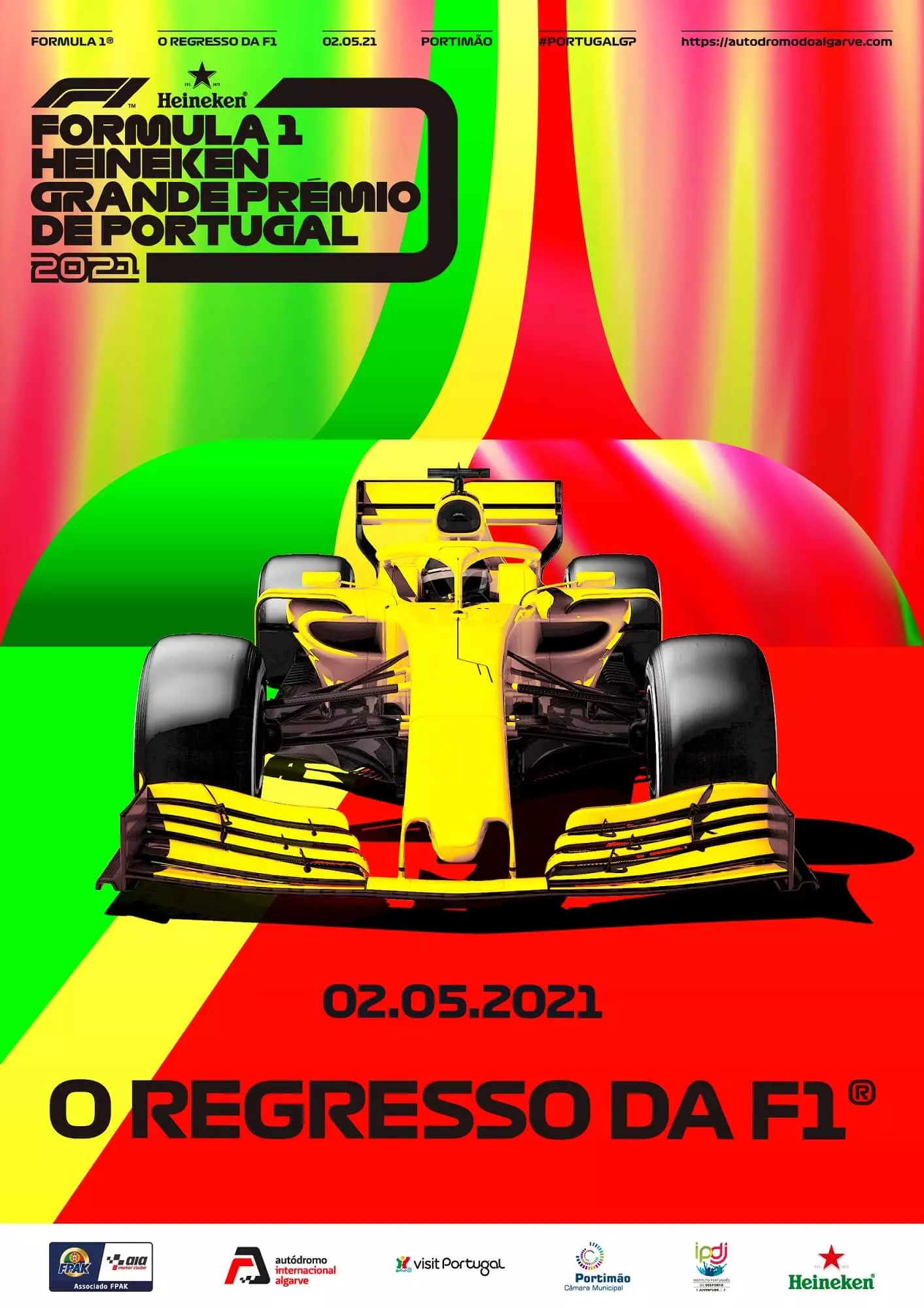 Veggspjald F1 GP Portúgals