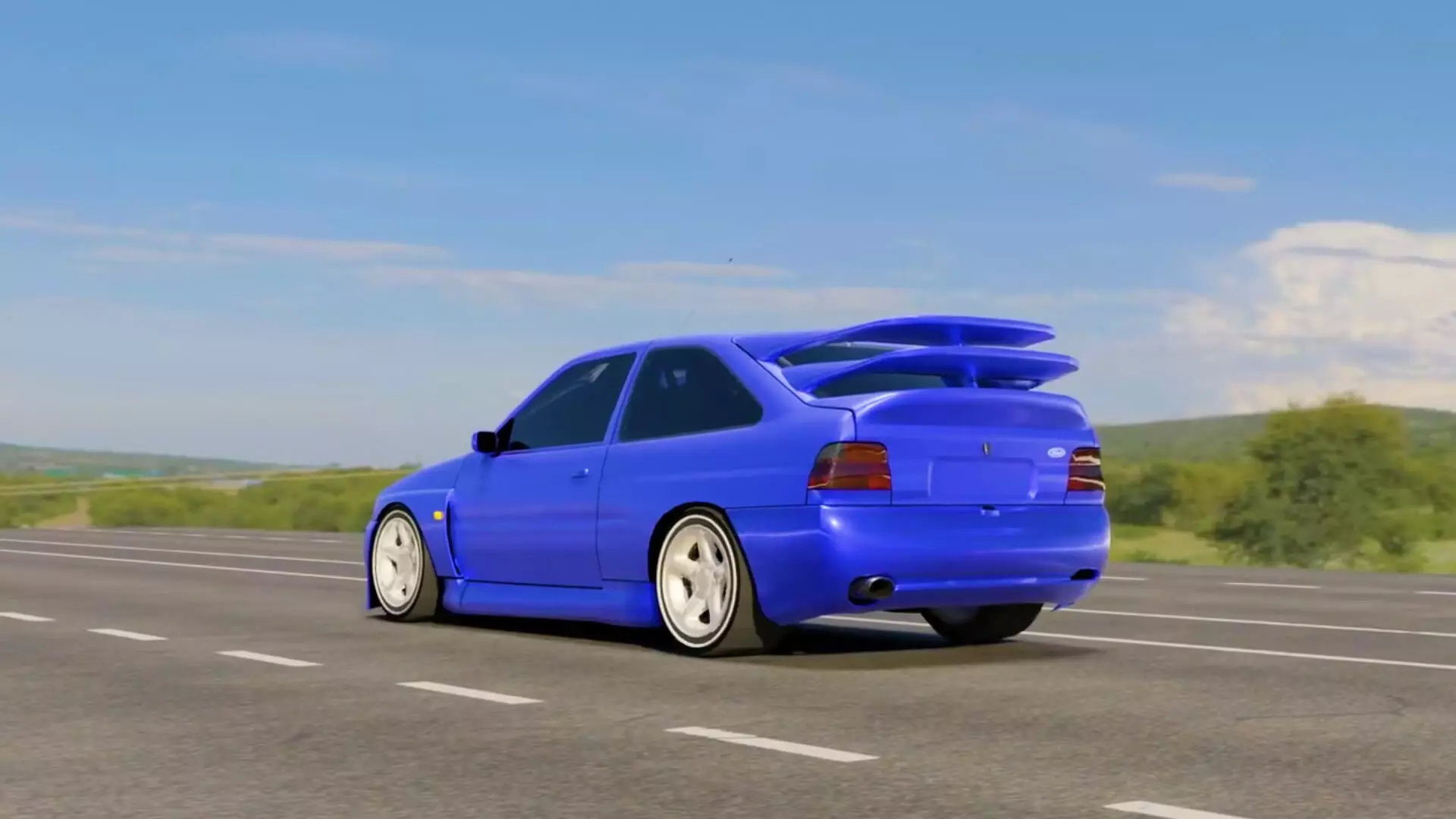 Ford Escort RS Cosworth, drëtte Fligel