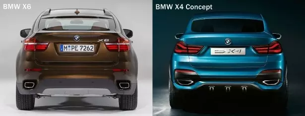 BMW X6 Vs BMW X4 ጽንሰ-ሀሳብ