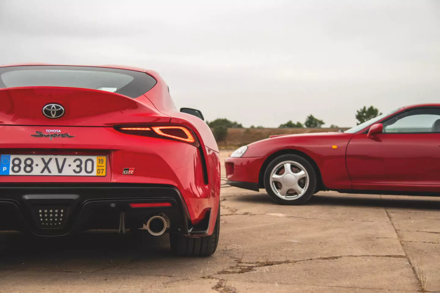 Toyota GR Supra A90 en Toyota Supra A80