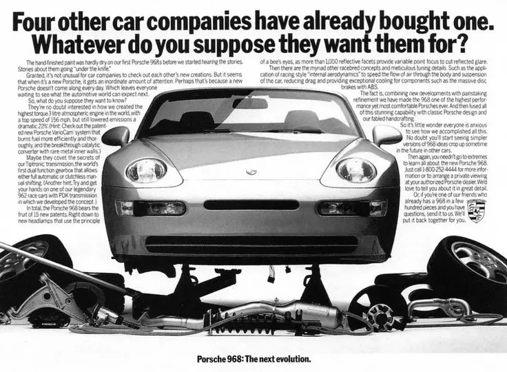 Porsche 968: ang pinakadako nga 