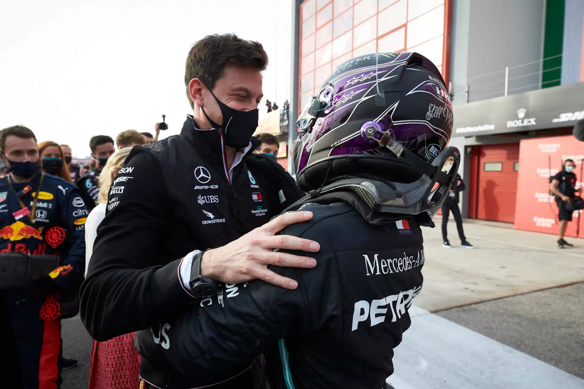 Toto Wolff naLewis Hamilton