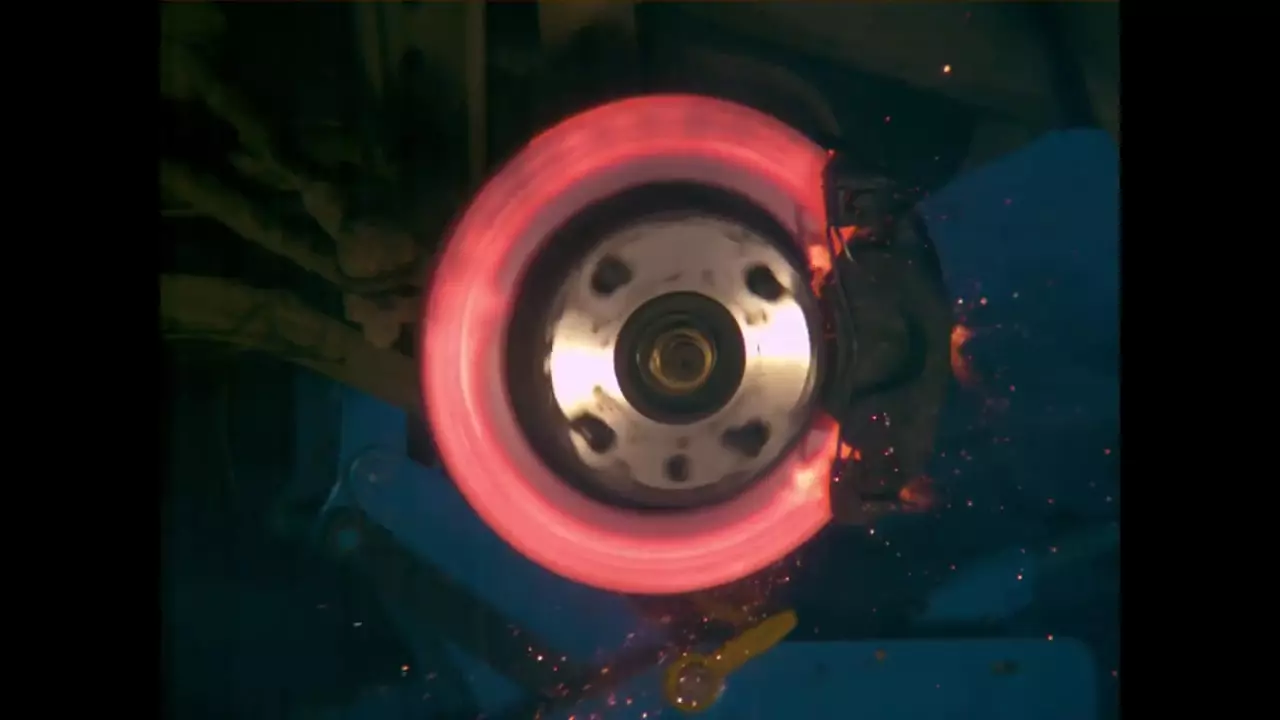 Incandescent brake disc