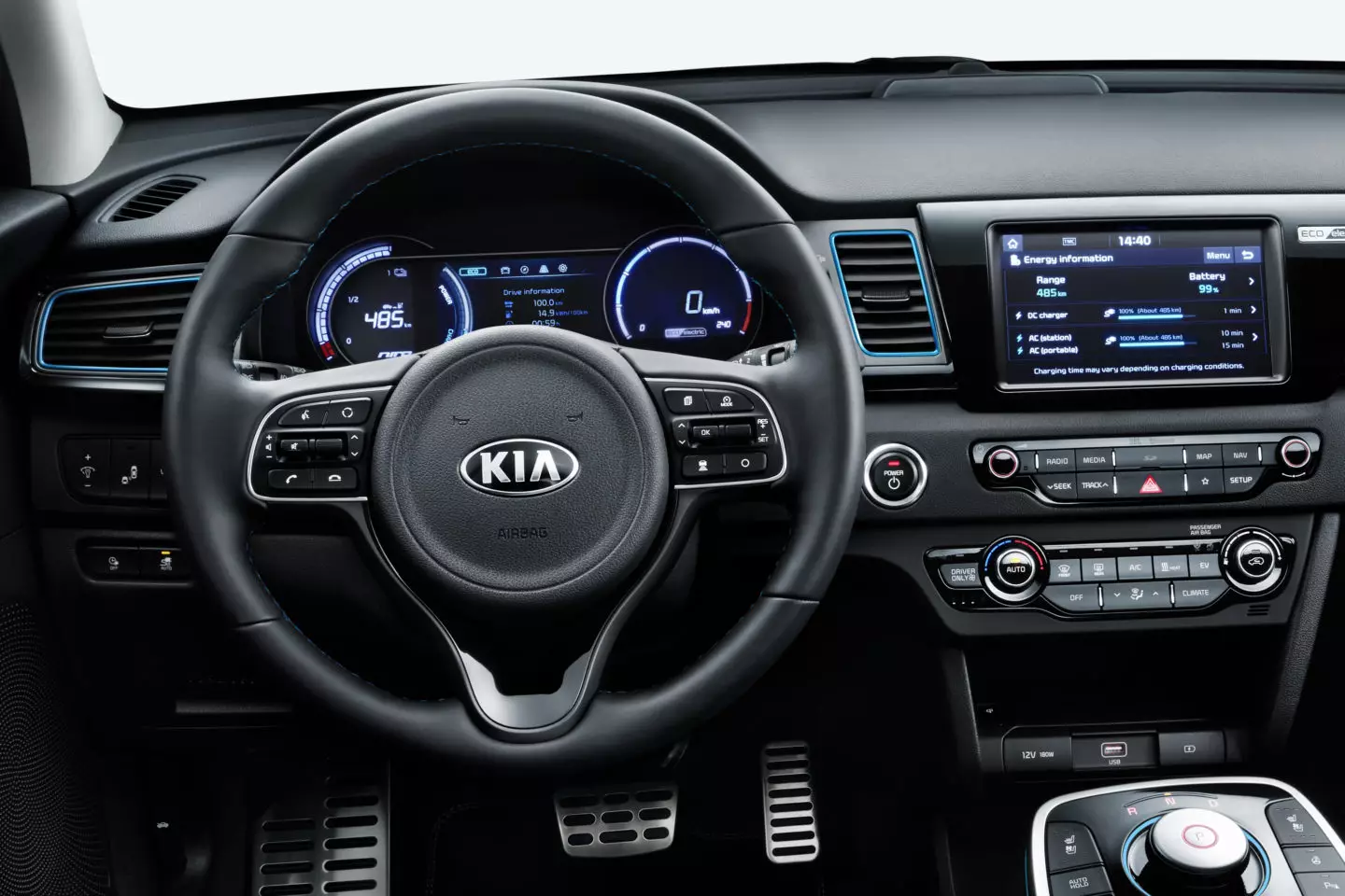 Kia e-Niro Europe Dashboard 2018