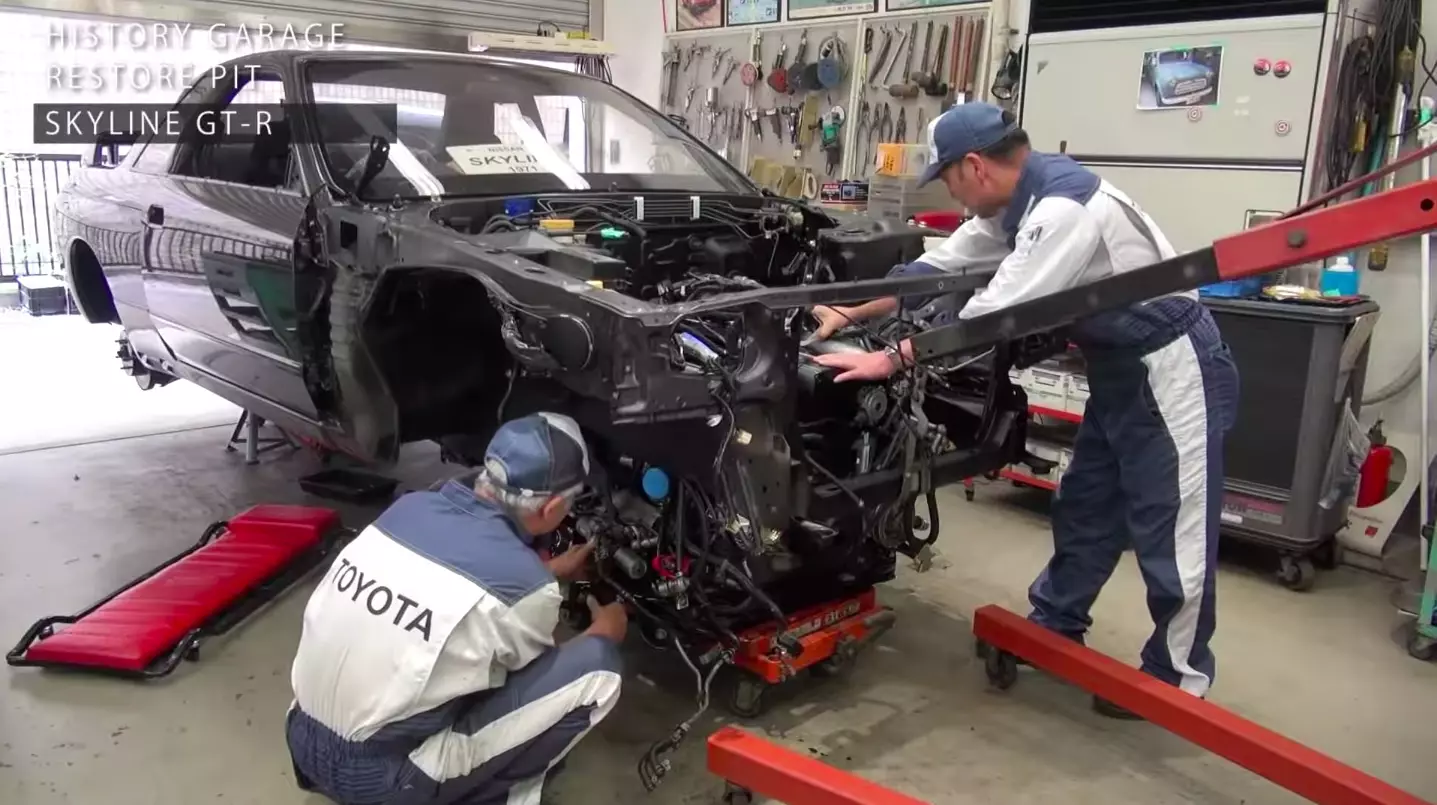 A Nissan Skyline GT-R R32-t a Toyota Historica Garage restaurálta