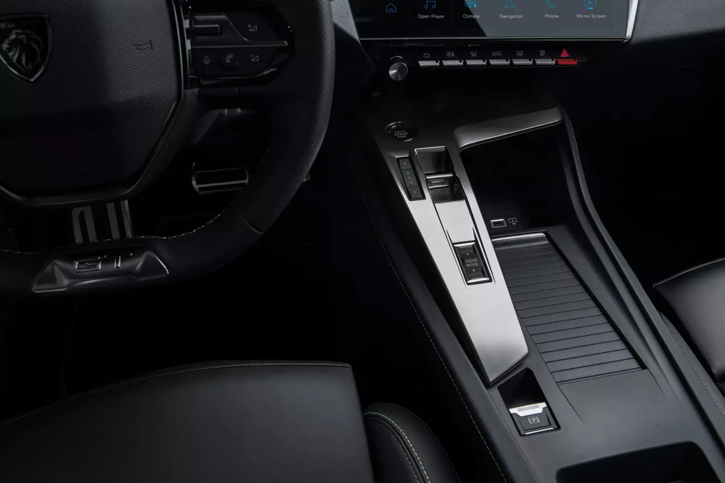 Peugeot 308 center console 2021