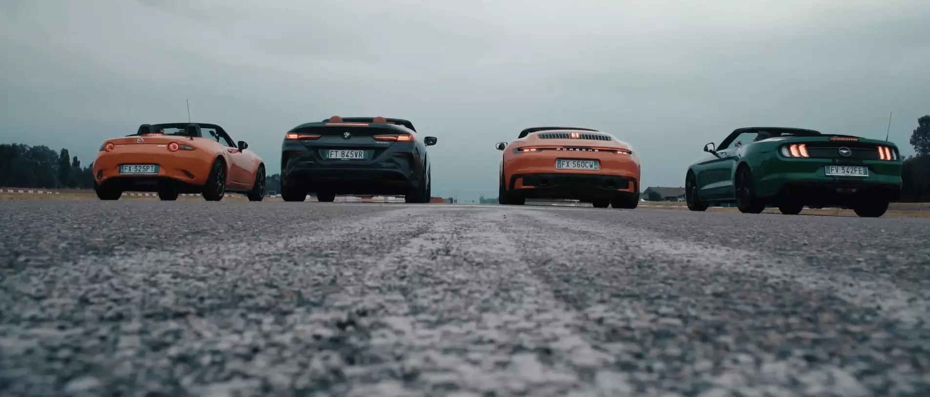 Drag race MX-5, Mustang, 911, Serija 8