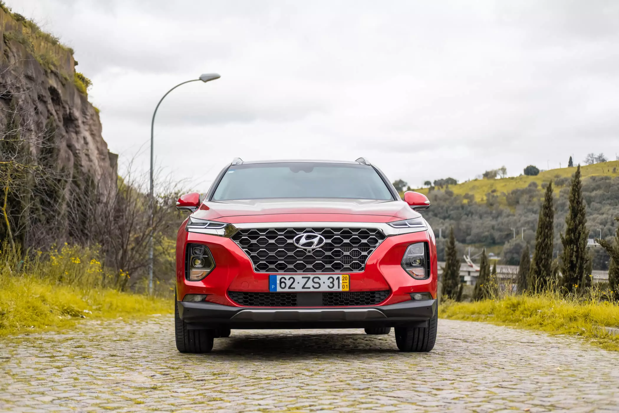 Vue de face de Hyundai Santa Fe